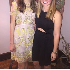 Needle & Thread Lace Pattern Mini Dress